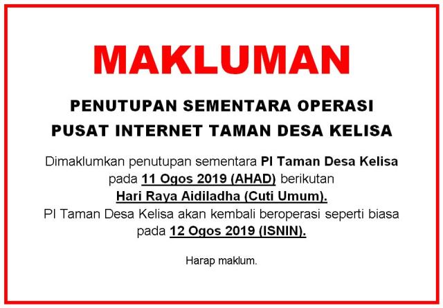 CUTI HARI RAYA HAJI 2019